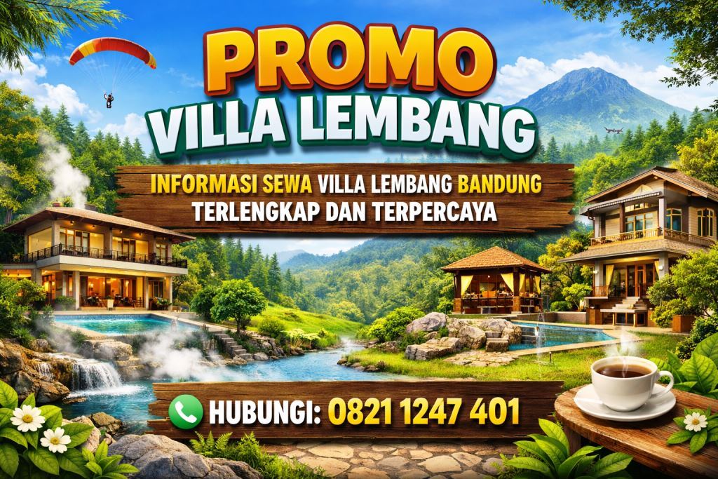 villa lembang 3 kamar