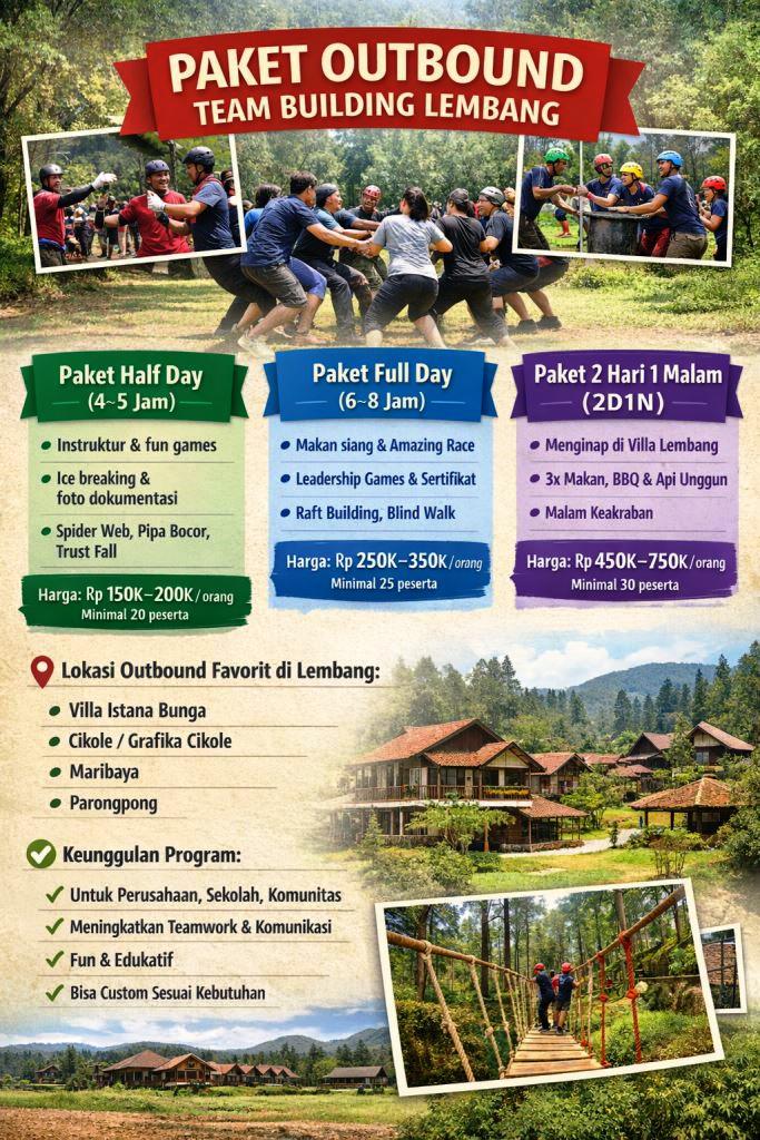 paket outbound lembang