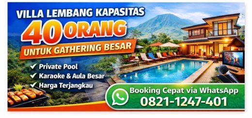 villa lembang kapasitas 40 orang